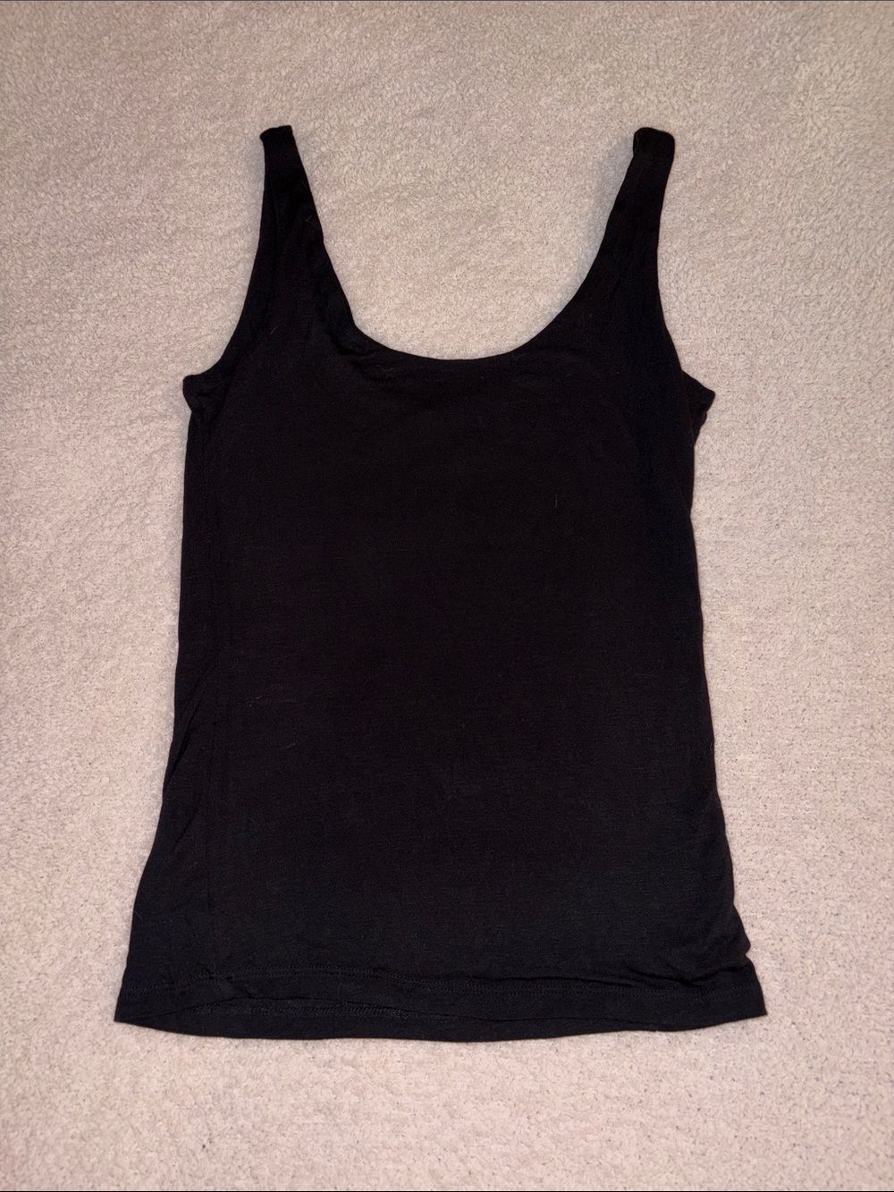Double Zero Black Women's Scoop Neck Tank Top